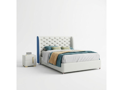 Slaapkamer meubel ontwerper bed bedframe tweepersoonsbedden elegantie hout