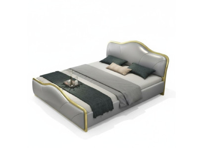 Slaapkamer Bed Bekleding Design Luxe Tweepersoons Hotelbedden Houten Meubels