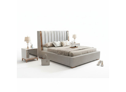 Bedden Ontwerp Dubbel Modern Hotel Frame Slaapkamer Luxe Meubels