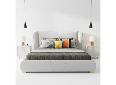 Bed Meubilair Ontwerp Luxe Dubbele Hotelbedden Slaapkamer Houten Meubels