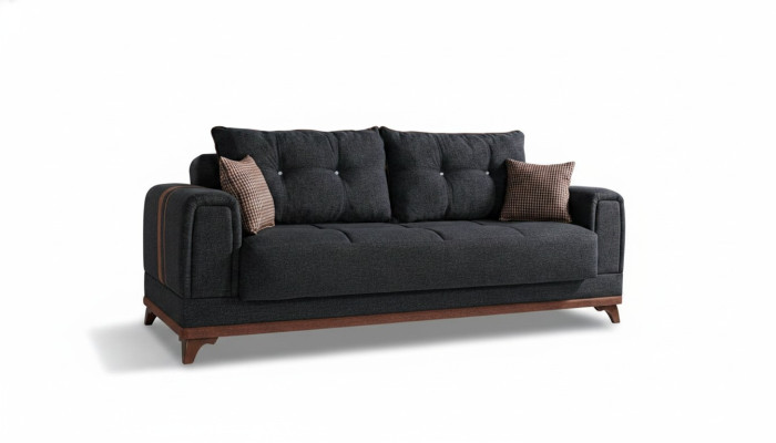 Luxe woonkamerbank 3-zits relaxbank Modern 230 cm Luxe Zwart