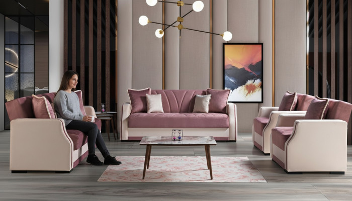 Luxe bankstel compleet Bank Bank Moderne set Woonkamer Relax 3+2+1+1 Nieuw