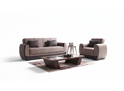 Bankstellen 3+1 zits Stof Hout Bankstel 3 zits Modern Fauteuil Nieuw Compleet Nieuw Set