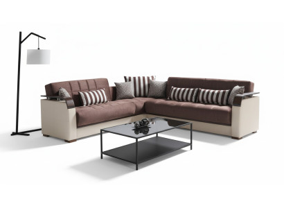 Hoekbank woonlandschap Beige L-vorm Bank Woonkamer Hoekbanken Luxe 315 x 245