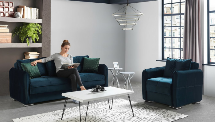 Bankstel 3+1 zits fauteuil set Moderne ontspanningsfauteuil meubel luxe
