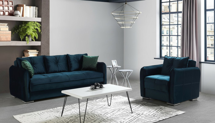 Bankstel 3+1 zits fauteuil set Moderne ontspanningsfauteuil meubel luxe