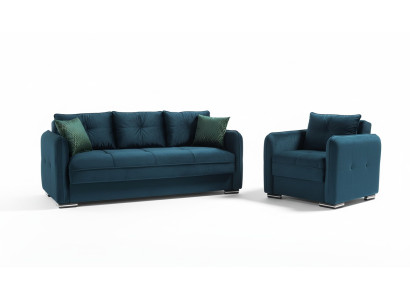 Bankstel 3+1 zits fauteuil set Moderne ontspanningsfauteuil meubel luxe