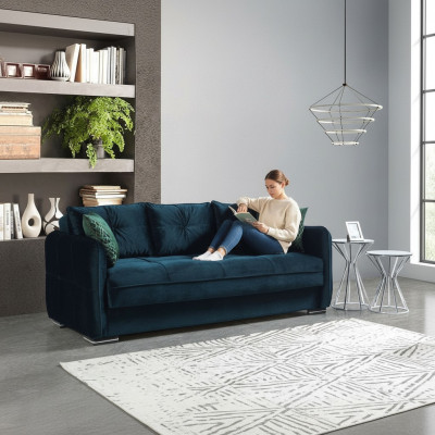 Woonkamerbank 3-zits Designstijl Meubels Relaxbank 3-zits Moderne Banken Blauw Nieuw Woongroepbank 3-zits Designstijl Meubilair Relaxbank 3-zits Moderne Banken Blauw Nieuw