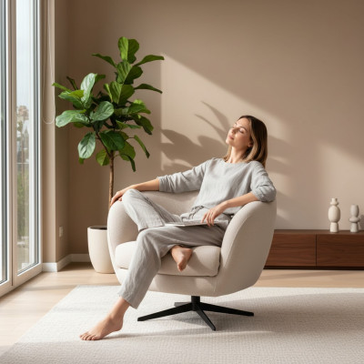 Ontwerpstoel Luxe Stoel Relax Stoffen Stoel Relaxstoel Nieuw Modern Relaxstoel