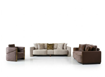 Bankstel 3+2+1 zits Modern Relax Fauteuil Modern Stijl 3-delig Textiel Stof