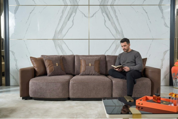 Bankstel 3-Zits Design Banken Gestoffeerde Bankstellen Relax Zitmeubels Modern Nieuw