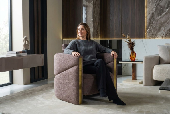 Ontwerp Fauteuil Luxe Fauteuil Relax Textiel Fauteuil Club Lounge Moderne Luxe