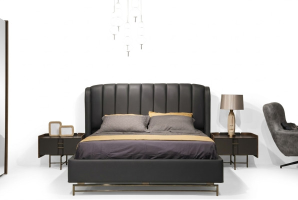 Modern slaapkamer set Bed + 2x nachtkastjes Design meubels 3-delig EU