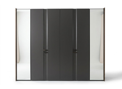 Moderne kledingkast Luxe kast Houten kasten Glas Taupe Slaapkamer