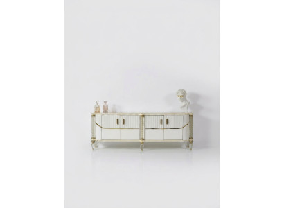 Dressoirkast hoogglans meubel hout luxe dressoir sideboard met spiegel luxe