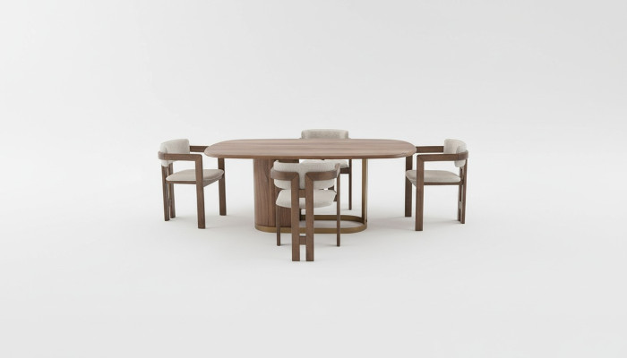 Eetkamer set luxe 6x stoelen eetkamertafel eethoek garnituur leunstoelen modern nieuw