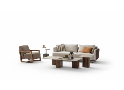 Luxe bankstel set Woonkamer bankstel 3+1 Bijzettafel Salontafel