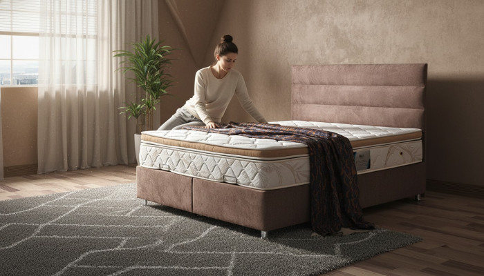 Bedontwerp Bedden Luxe Bedlade Bekleding Slaapkamermeubilair Stof 160x200