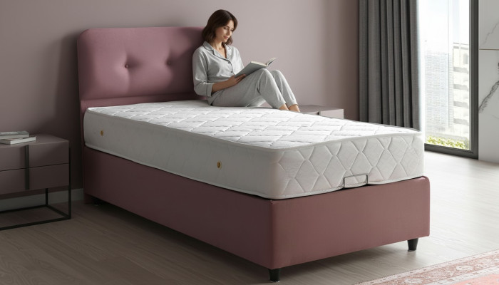 Bedontwerp Bedden Luxe Beklede Slaapkamermeubels Nieuw Modern Roze 90x190