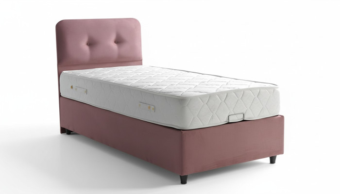 Bedontwerp Bedden Luxe Beklede Slaapkamermeubels Nieuw Modern Roze 90x190