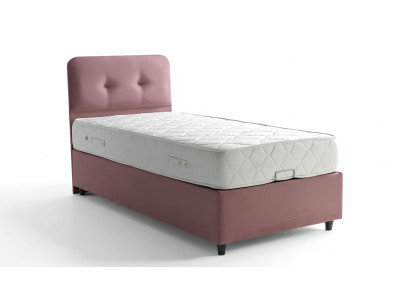 Bedontwerp Bedden Luxe Beklede Slaapkamermeubels Nieuw Modern Roze 90x190