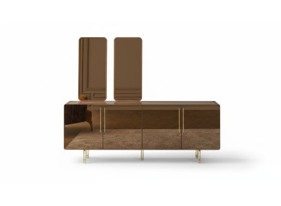 Dressoir met 2x spiegel, luxe set, houten dressoir, modern.