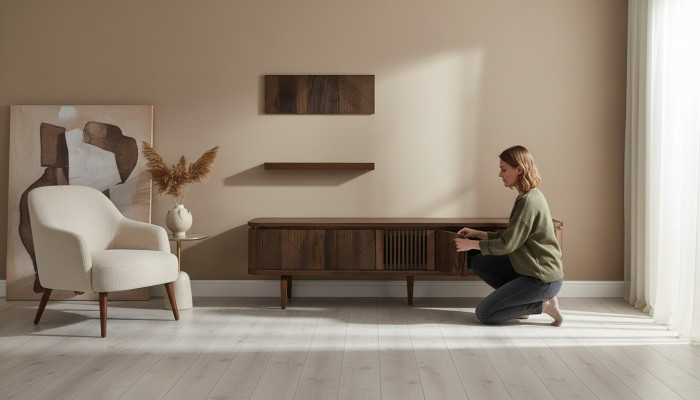 Luxe woonwand woonkamer dressoir RTV-rek muren kast Nieuwe meubels