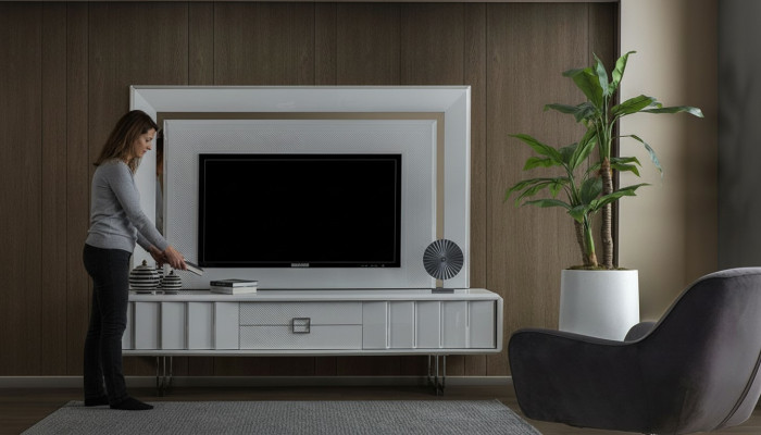 Luxe woonwand woonkamer tv-frame RTV muren kast Modern