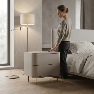 Elegante slaapkamerstijl nachtkastje kast nachtkastjes bijzettafel