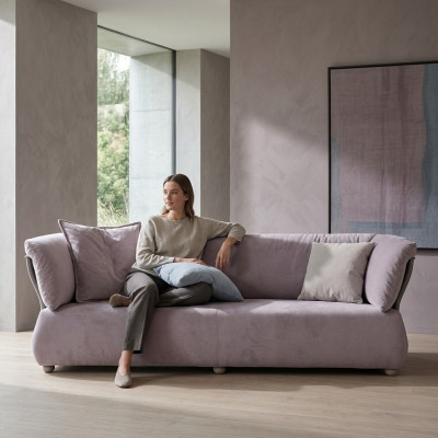 Bank 3-zits bankstellen Woonkamer Moderne bankstellen Driezits bank Bekleding Ontwerp