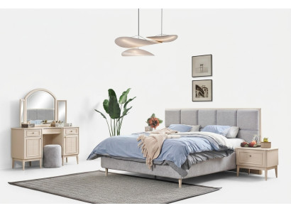 Complete slaapkamer meubelset Bed 2x Nachtkastje Kaptafel 4-delig Nieuw