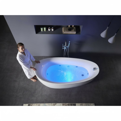 Binnen whirlpool badkuip badkuip thuishoekbad spa badkuip