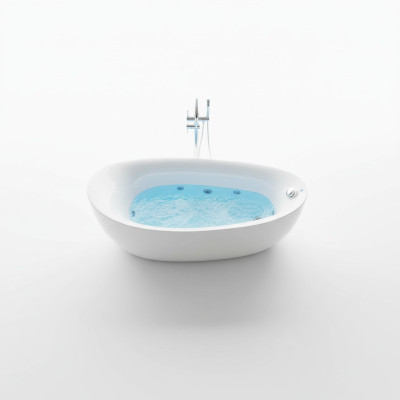 Binnen whirlpool badkuip badkuip thuishoekbad spa badkuip