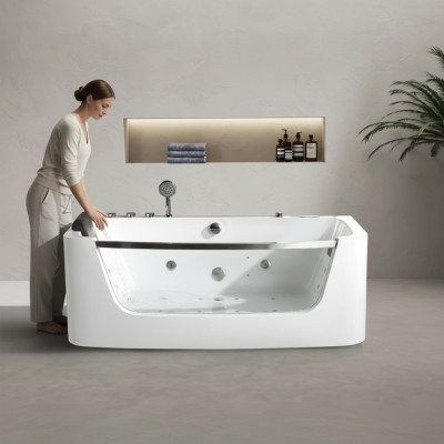 Luxe bubbelbad 150x80cm Glazen voorkant Badkuip Luxe badkuipen