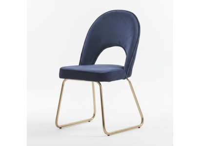 Eetkamer Blauw 6x Stoelen Hout Luxe Fauteuil Woonkamer Meubels 6-dlg. Nieuw