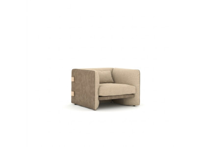 Fauteuil Bekleding Stof Modern Woonkamer Zit Ontwerp Beklede Fauteuil Inrichting