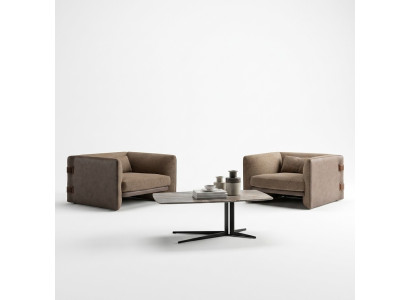 Moderne ontwerper 2x fauteuil bekleding set luxe textiel woonkamer salontafel nieuw