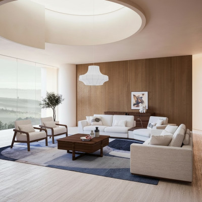 Sofaset 4-delig Luxe Complete Gestoffeerde Meubels Bankstellen Bankstellen Design Woonkamer