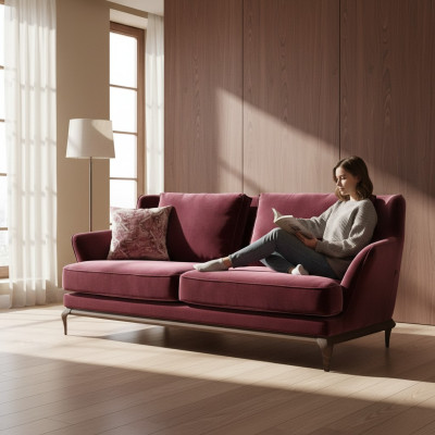 Tweezitsbank Ontwerp Gestoffeerde Bank Woonkamer Modern Inrichting Luxe Bank.