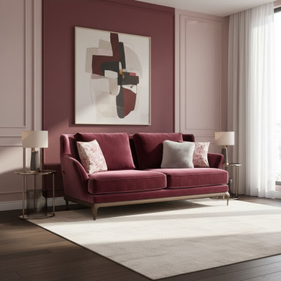 Tweezitsbank Ontwerp Gestoffeerde Bank Woonkamer Modern Inrichting Luxe Bank.
