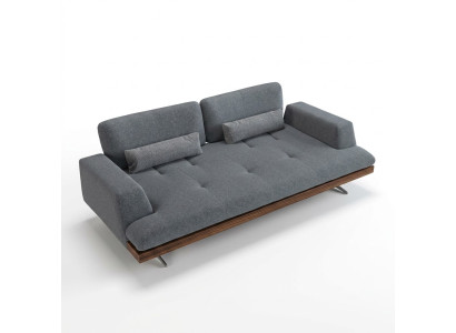 Ontwerp Grijs Bankstel Driepersoons Bank Woonkamer Ontwerp Modern Interieur