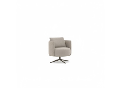 Grijze fauteuil woonkamer meubels luxe textiel gestoffeerde fauteuil inrichting