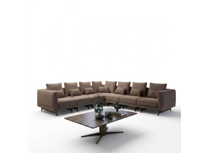 Woonkamer set 3-delig inrichting Hout Salontafel Designer Bijzettafel