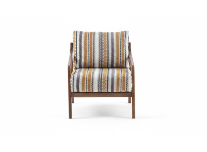 Woonkamer Lounge Designer Modern 1-zits Bank Stoffen Bank met Kussens