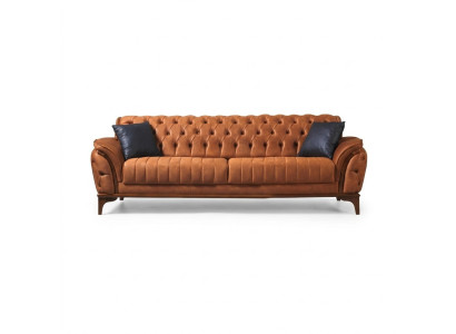 Oranje Chesterfield 3-zits woonkamer luxe bank Moderne stijlvolle bank