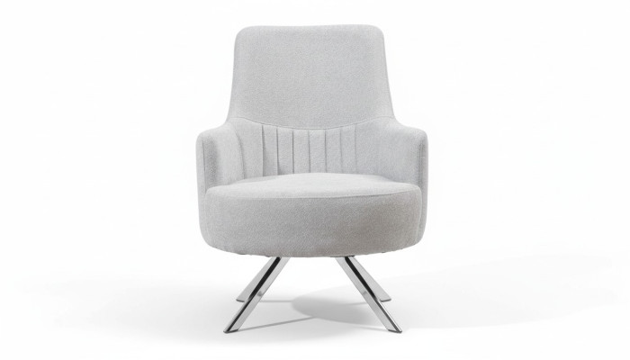 Wit kleur 1-zits woonkamer stoffen fauteuil Modern design textiel materiaal