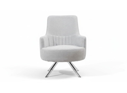 Wit kleur 1-zits woonkamer stoffen fauteuil Modern design textiel materiaal