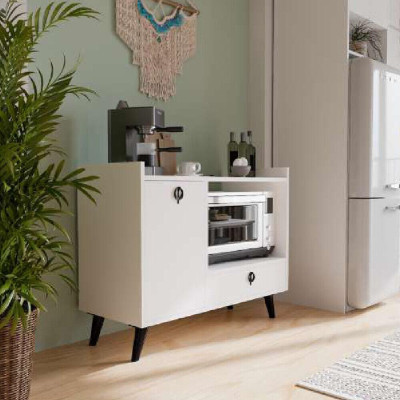 Eetkamerkast Koffiekast Modern Ontwerp Wit Kleur Rechthoekig