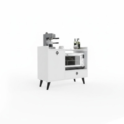 Eetkamerkast Koffiekast Modern Ontwerp Wit Kleur Rechthoekig