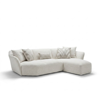 Designer Sofa Bank Wit Inrichting Woonkamer Hoekbank L-vorm Meubelen